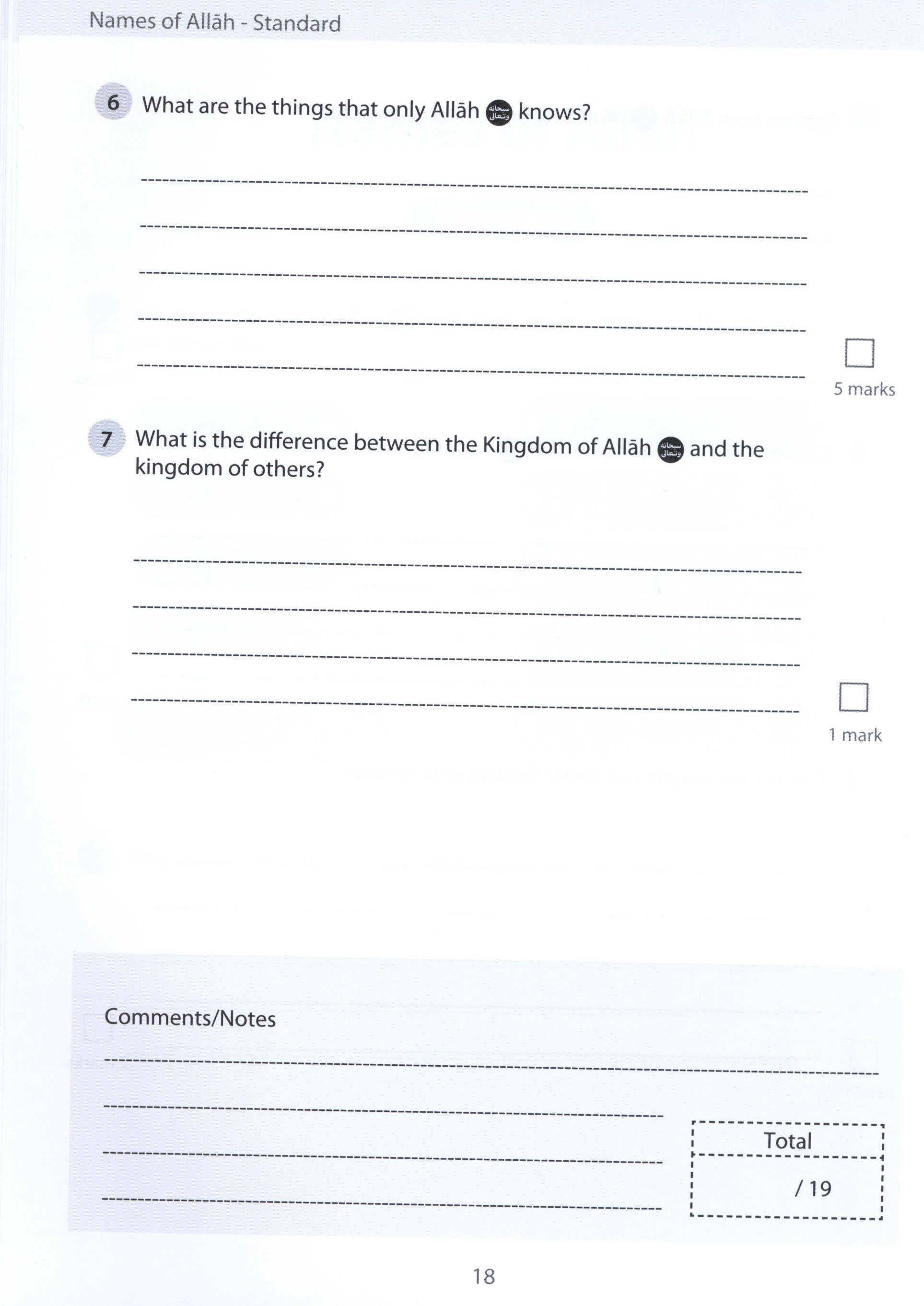 Safar Islamic Studies Workbook 5