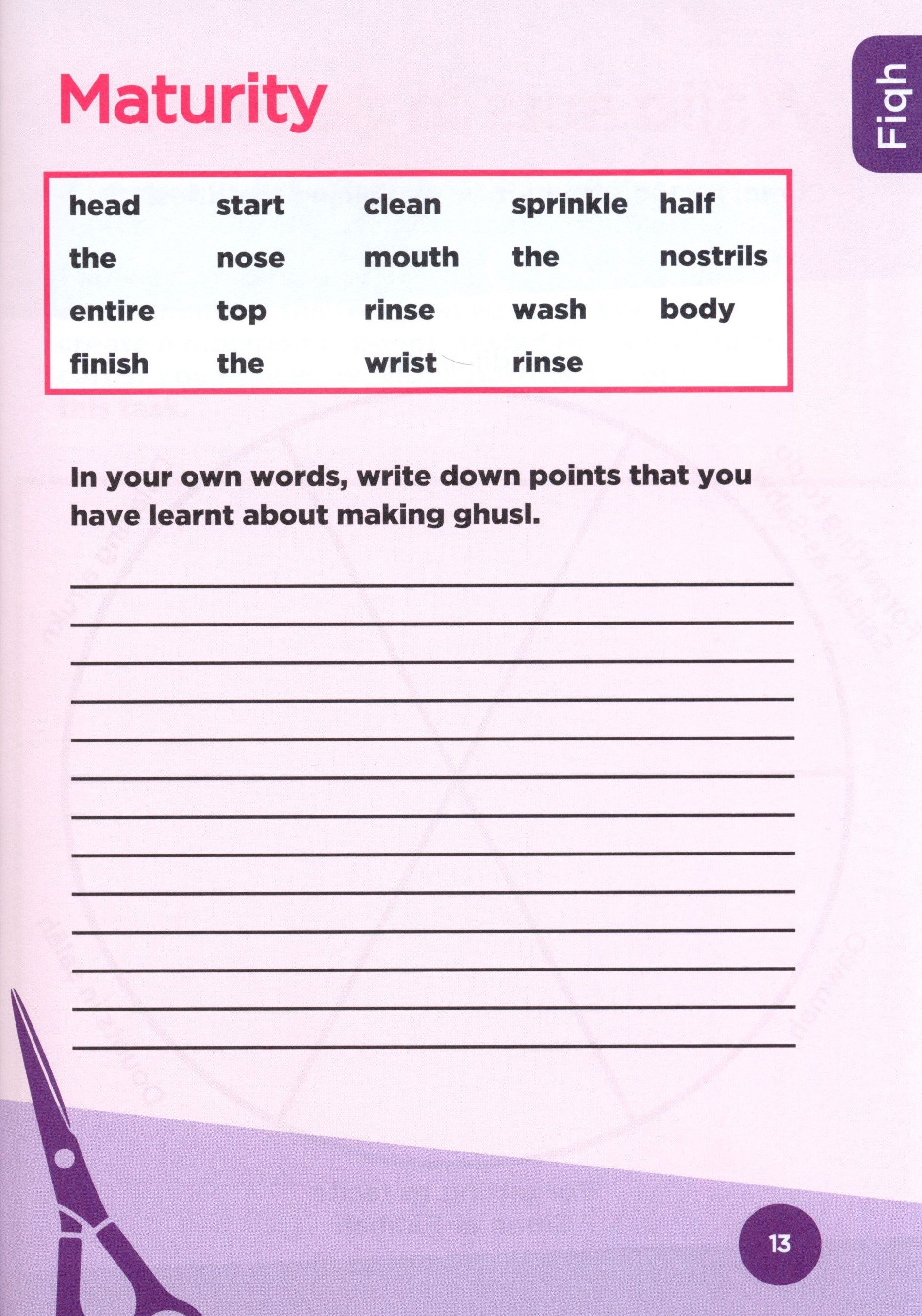 An Nasihah Islamic Curriculum Workbook 6 (Boys)