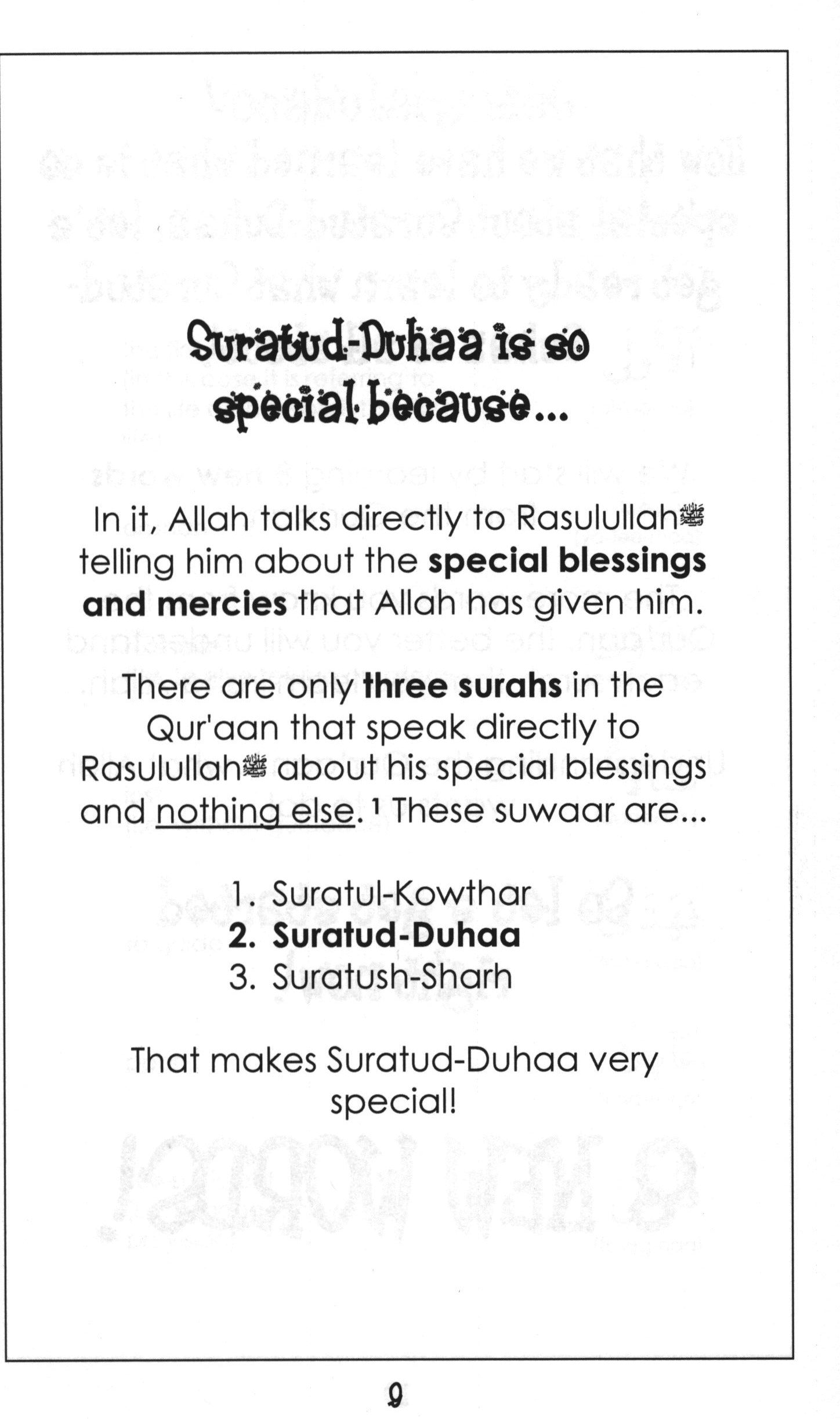 Surah 93 - Suratud-Duha Mini Tafseer Book