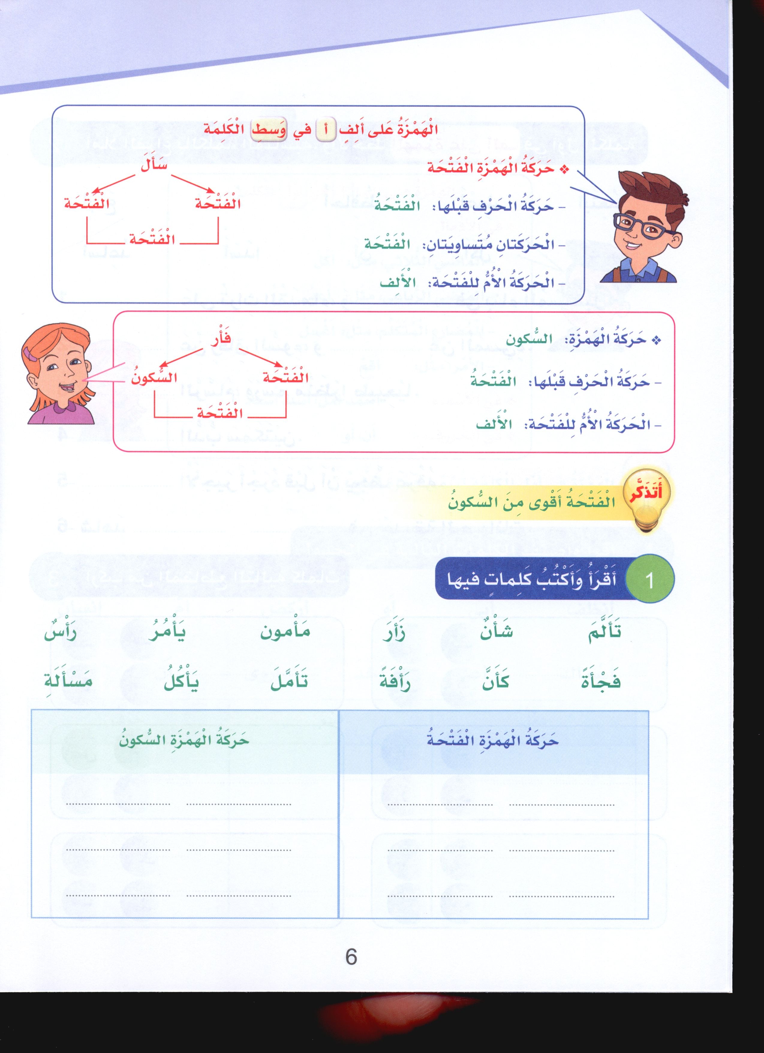 Arabic Sanabel Handwriting Skills Level 6 سنابل المهارات الكتابية