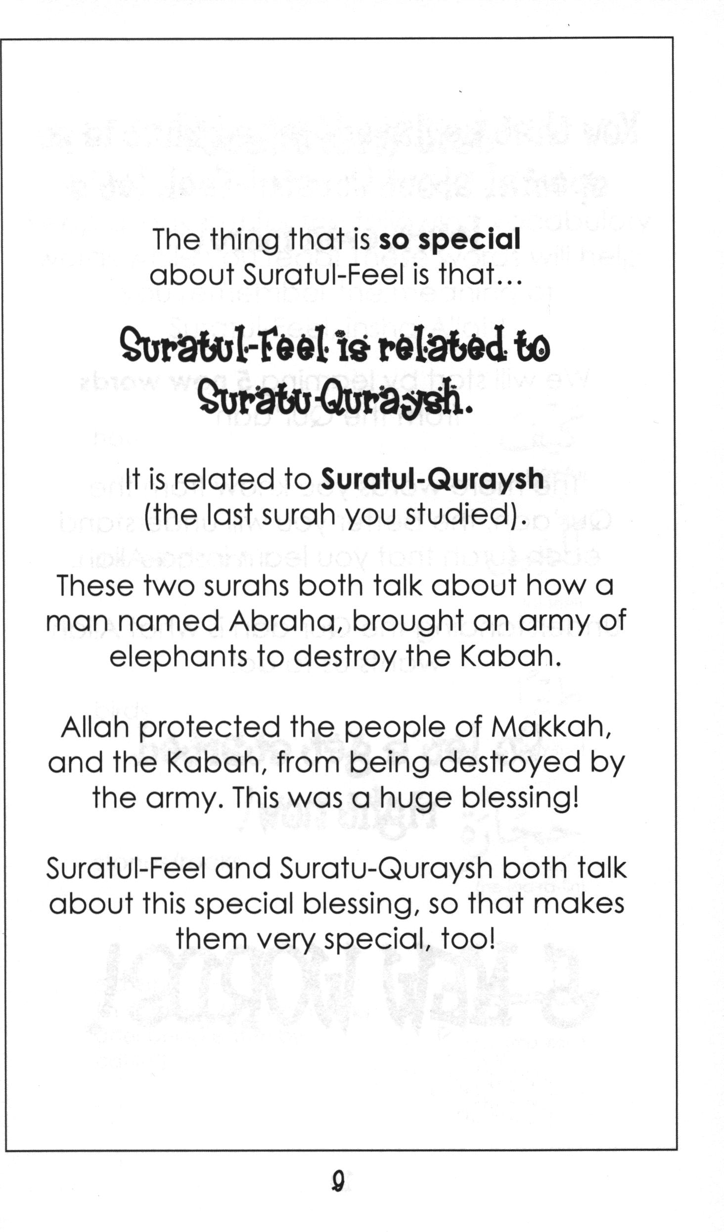 Surah 105 - Suratul-Feel Mini Tafseer Book