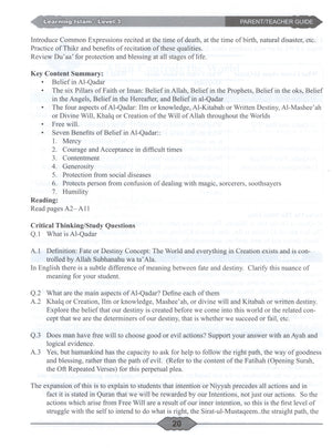 Learning Islam Teacher Book Level 3 (8th Grade)