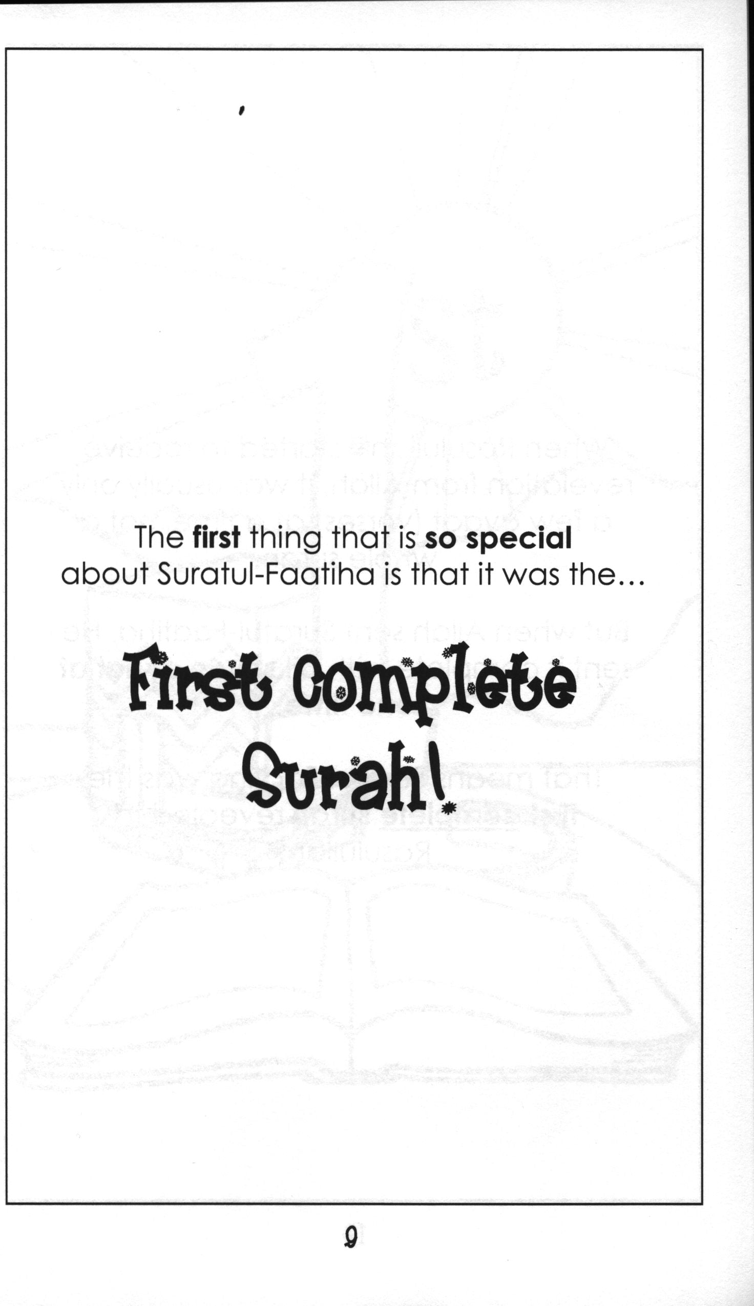 Mini Tafseer Book Suratul Faatiha (Surah 1)