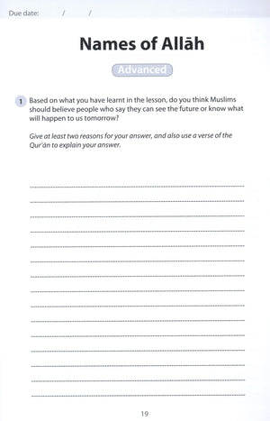 Safar Islamic Studies Workbook 5