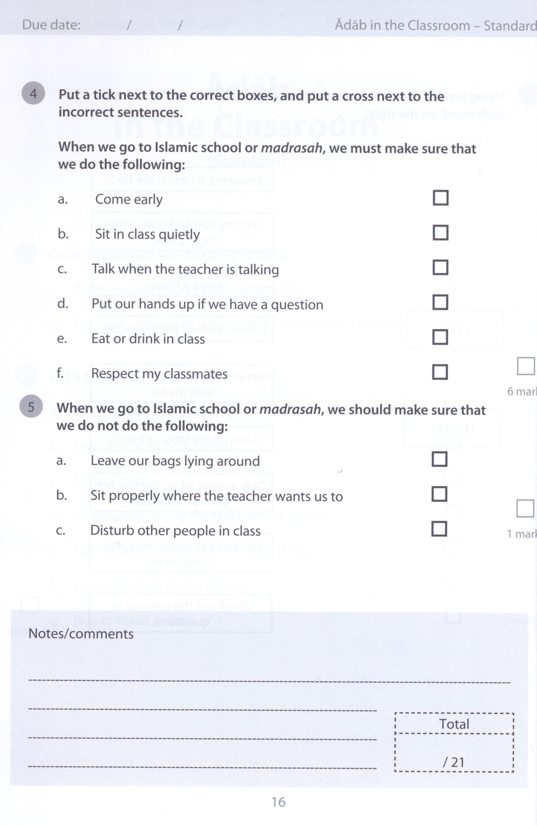 Safar Islamic Studies Workbook 2