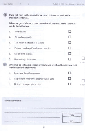 Safar Islamic Studies Workbook 2