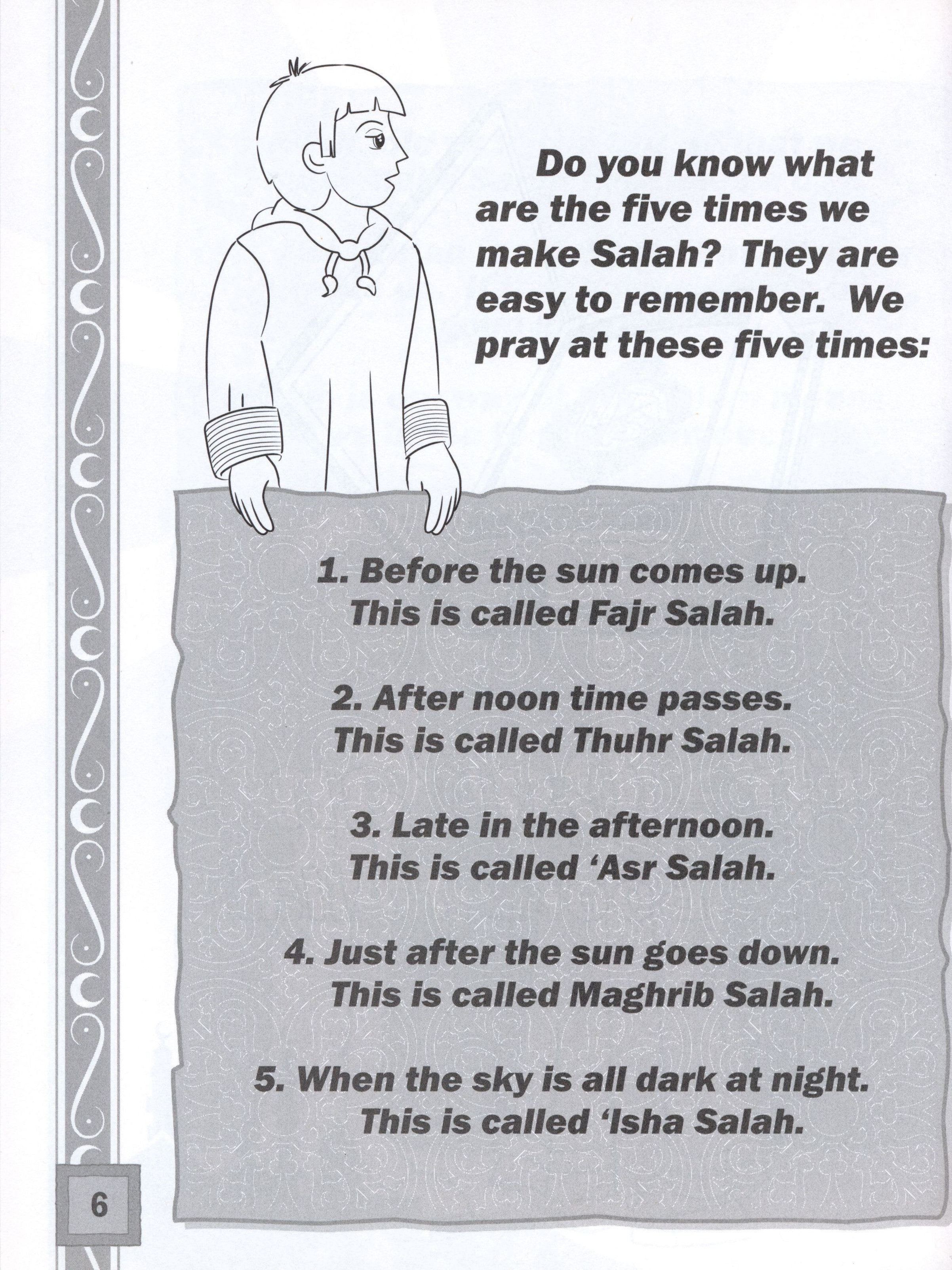 Color and Learn Salah