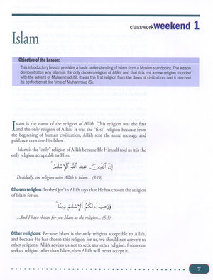 Weekend Learning Islamic Studies Level 11 & 12