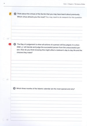 Safar Islamic Studies Workbook 7