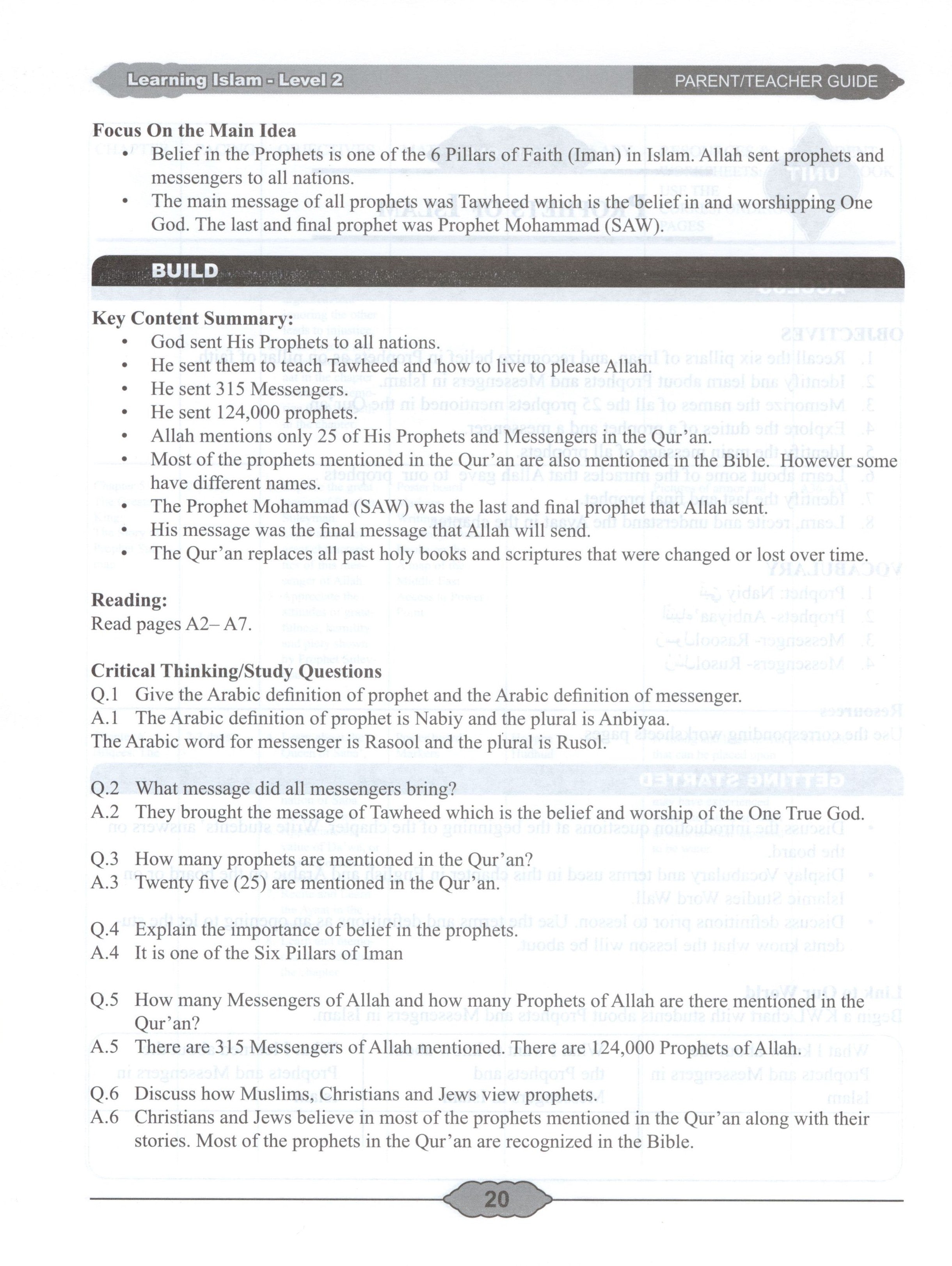 Learning Islam Teacher Book Level 2 (7th Grade)