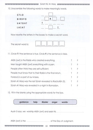 Weekend Learning Juz' Amma (Part 30) Workbook Volume 2