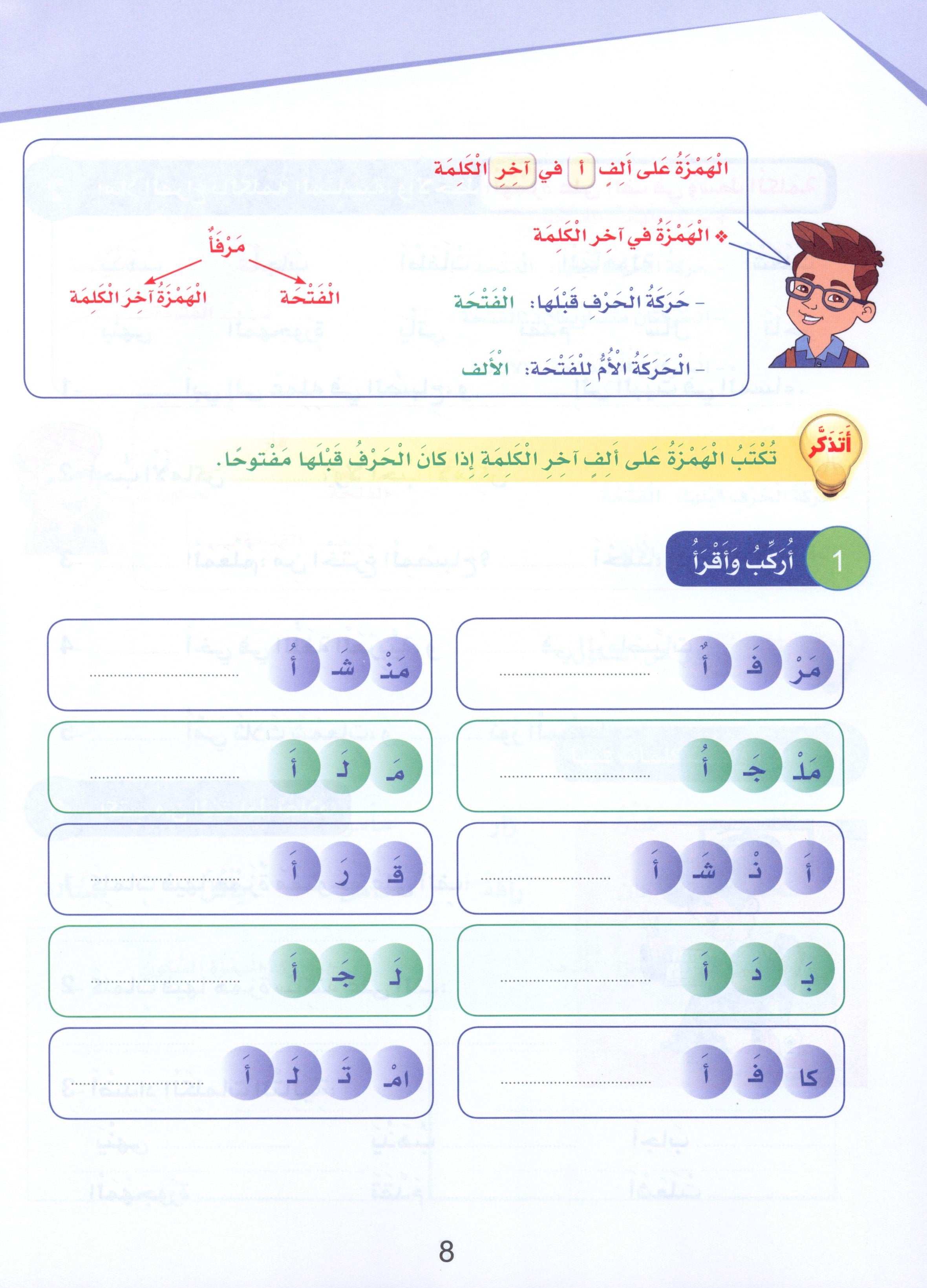 Arabic Sanabel Handwriting Skills Level 6 سنابل المهارات الكتابية