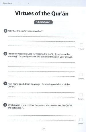 Safar Islamic Studies Workbook 6