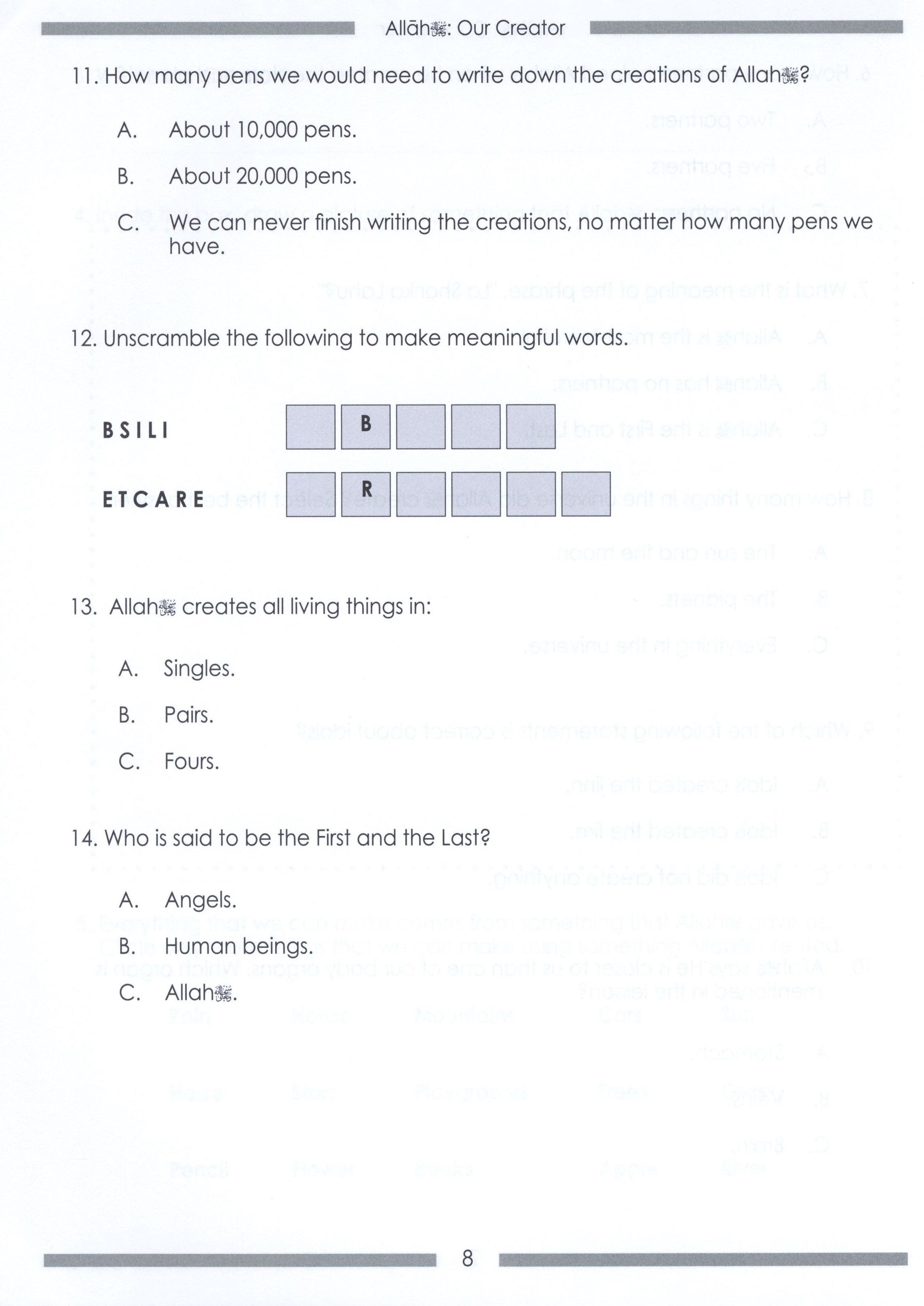 Weekend Learning Islamic Studies Workbook Level 2
