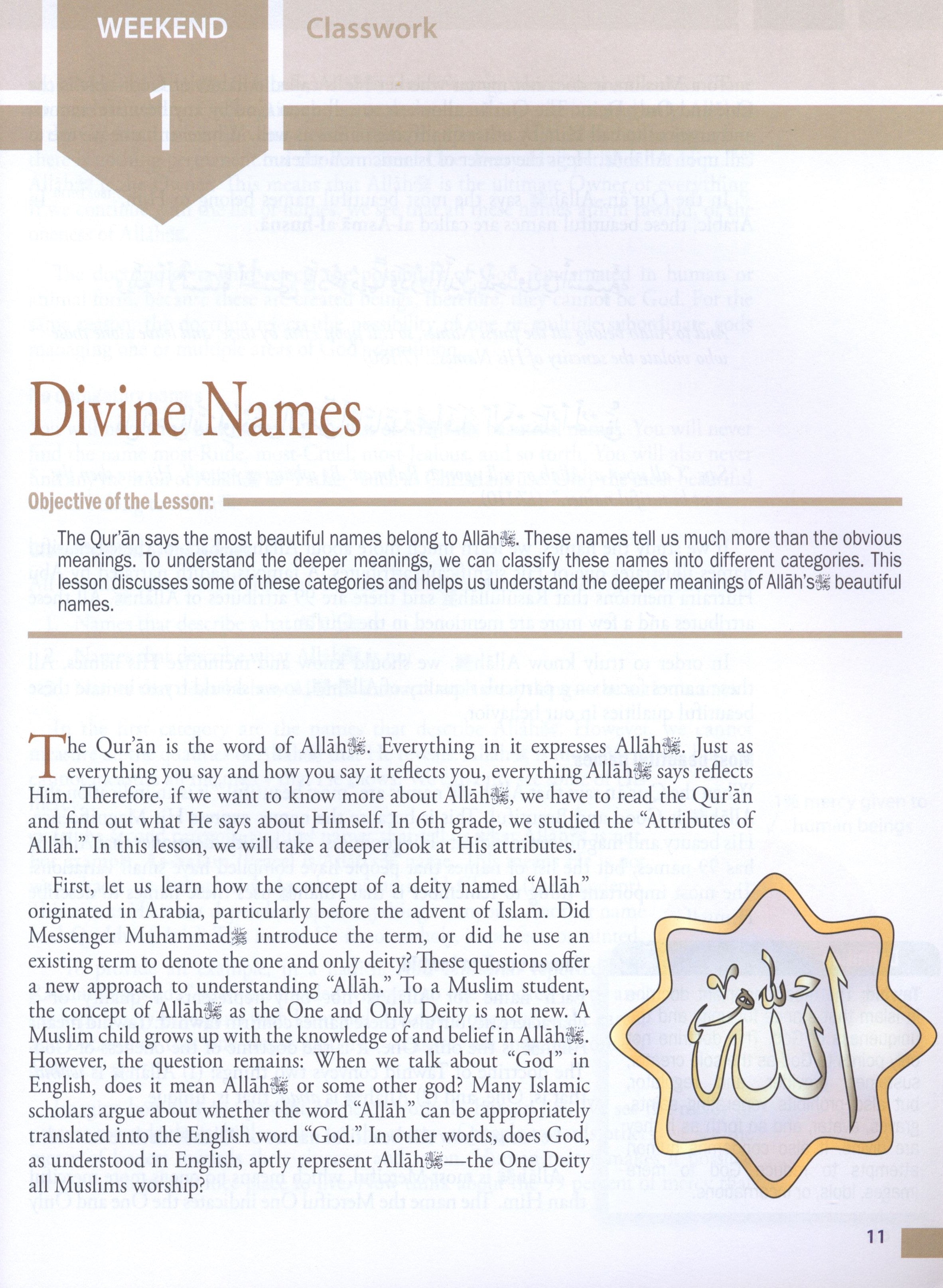 Weekend Learning Islamic Studies Level 8
