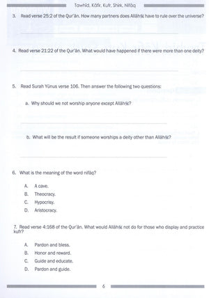 Weekend Learning Islamic Studies Workbook Level 5