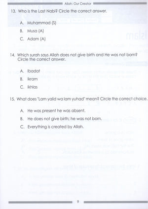 Weekend Learning Islamic Studies Workbook Level 1