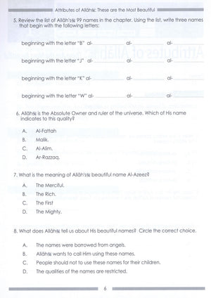 Weekend Learning Islamic Studies Workbook Level 6