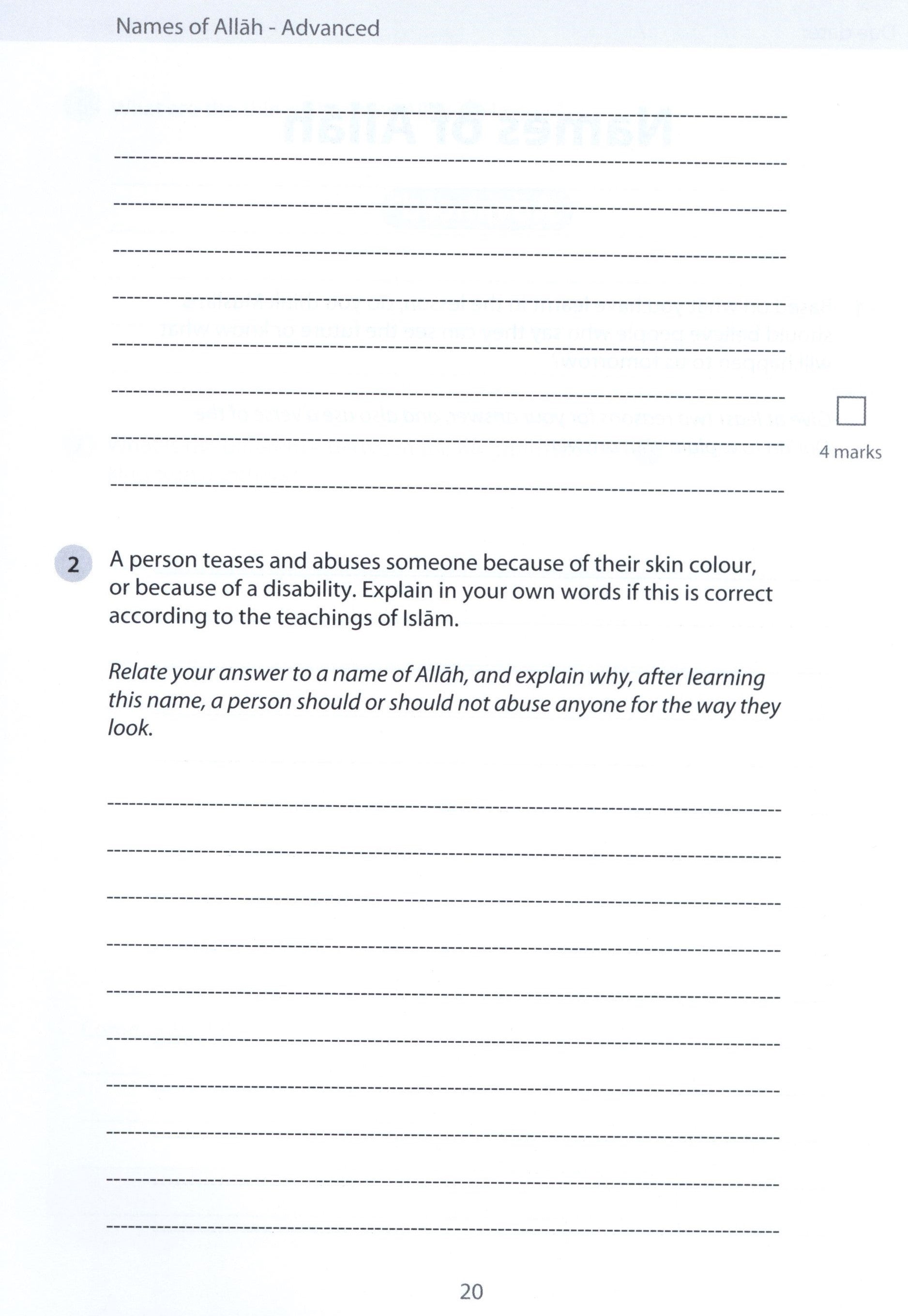 Safar Islamic Studies Workbook 5