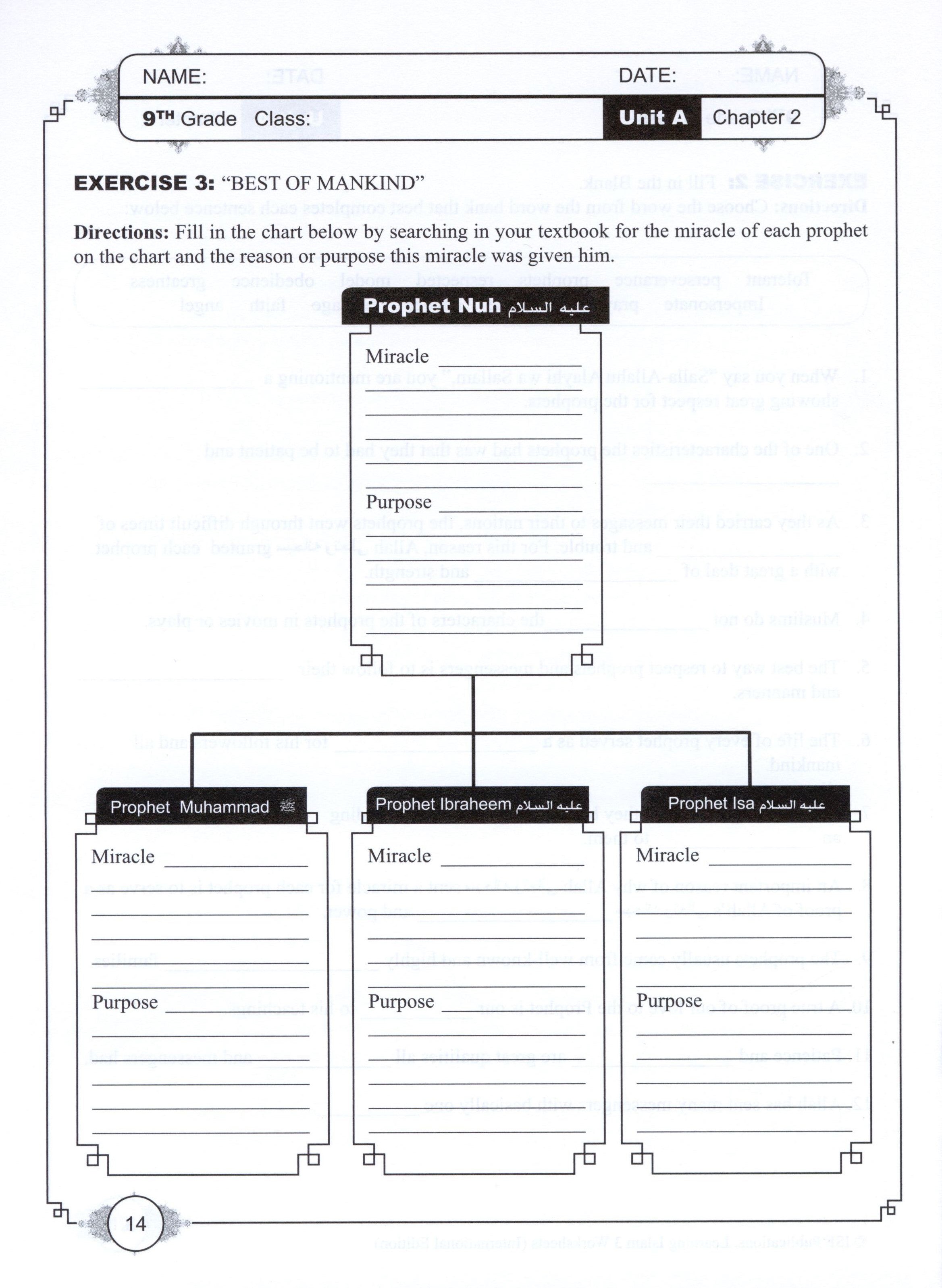 Learning Islam Workbook Level 3 (8th Grade)