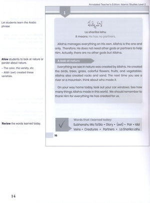 Weekend Learning Islamic Studies Teacher Manual Level 2