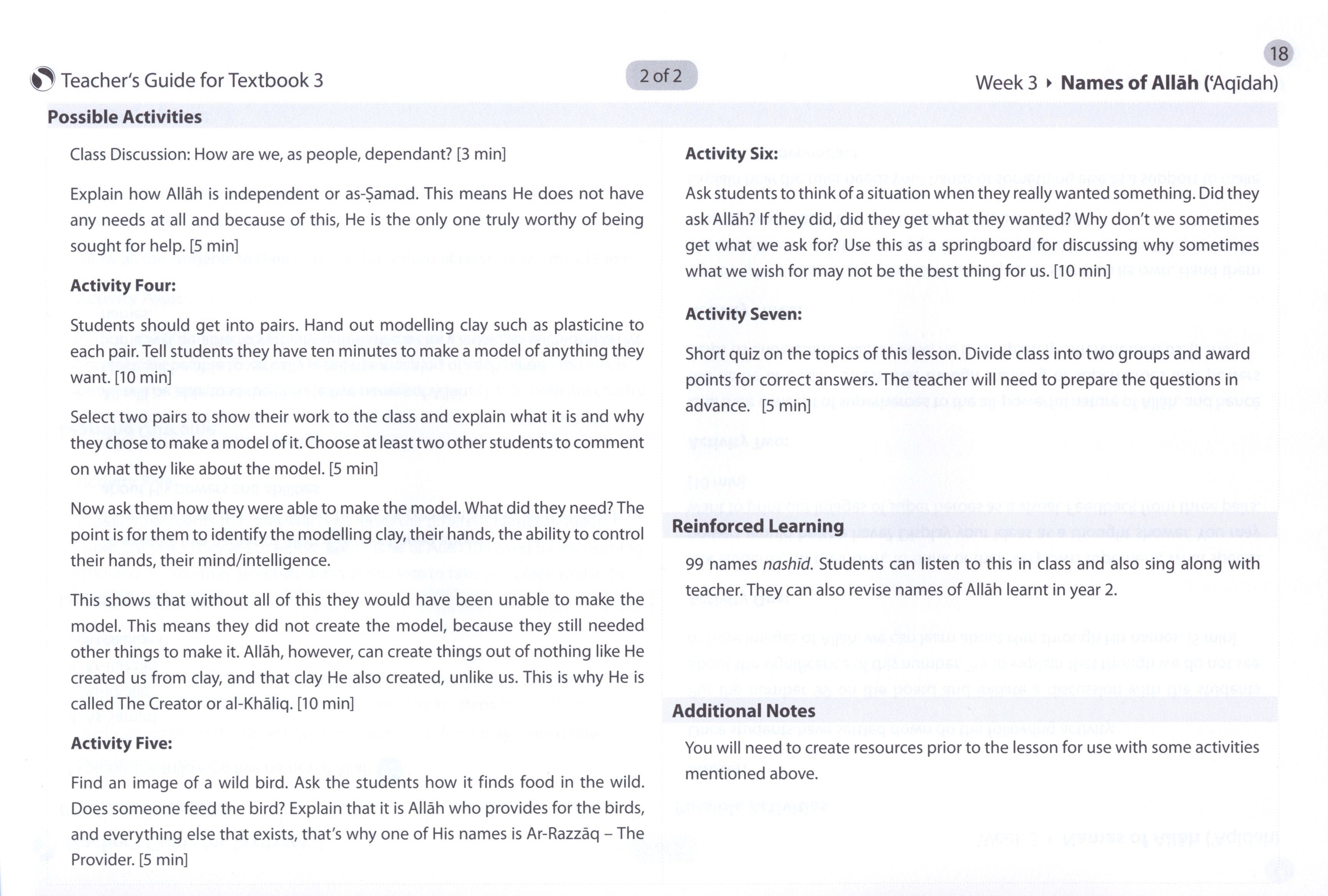 Safar Teacher’s Guide for Islamic Studies Book 3