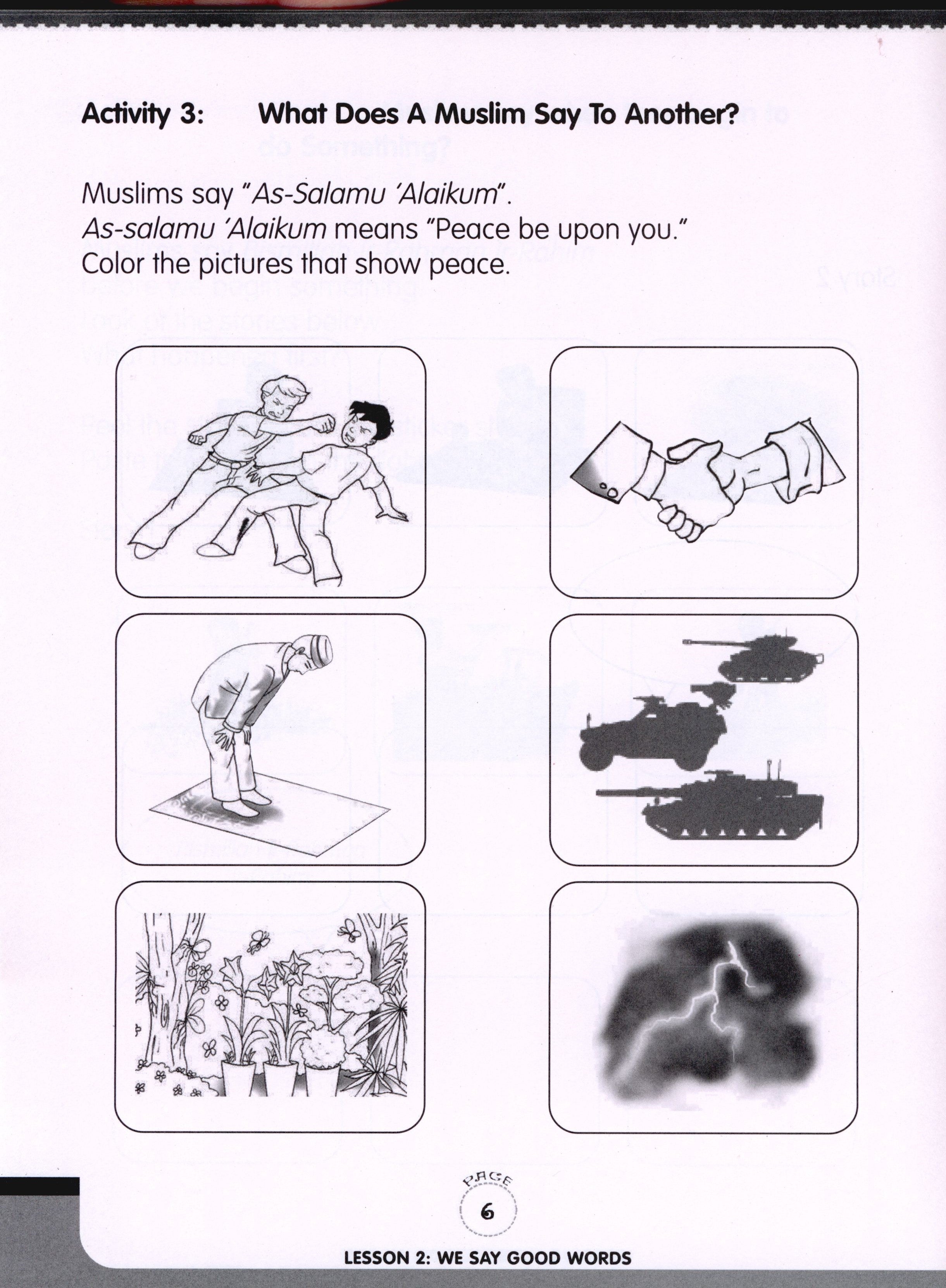 We Are Muslims Workbook Grade 1