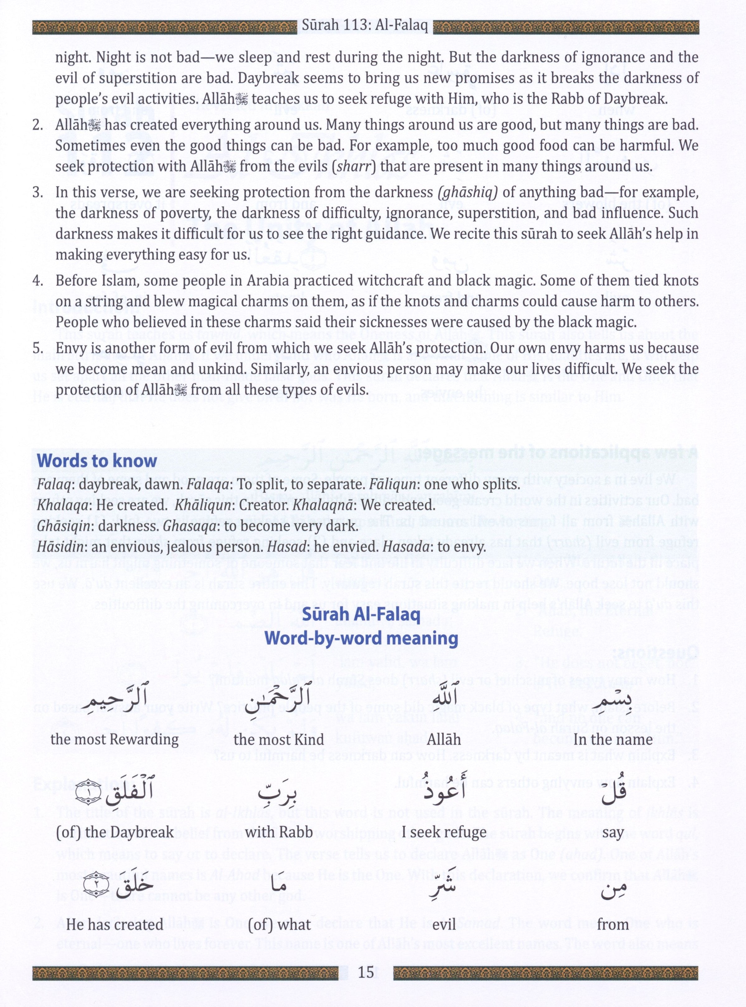 Weekend Learning Juz' Amma (Part 30) for School Students with Transliteration (Green)