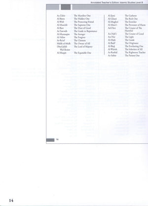 Weekend Learning Islamic Studies Teacher Manual Level 8