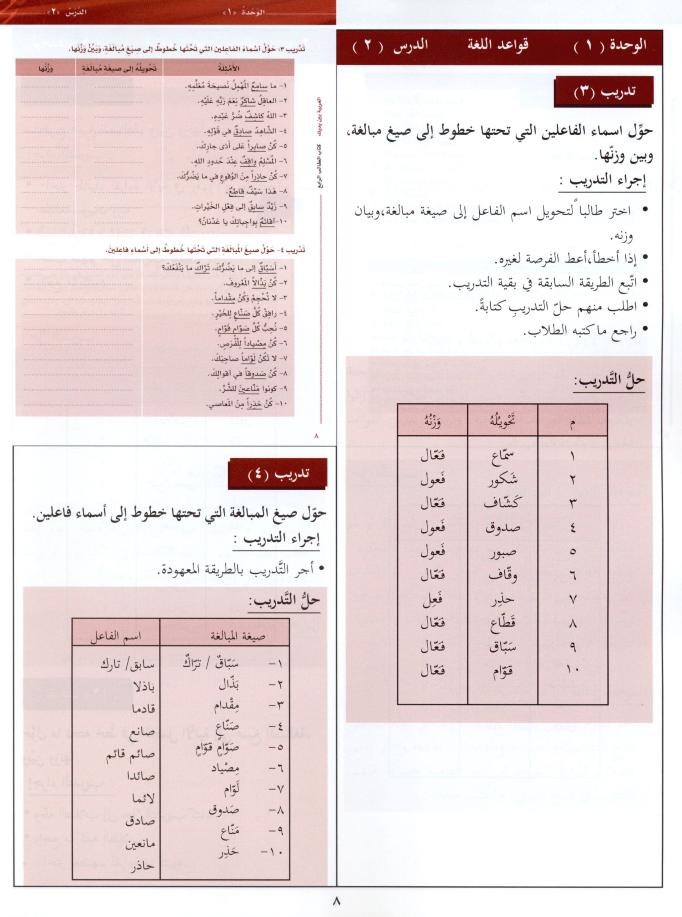 Arabic Between Your Hands Teacher Book Level 4 العربية بين يديك
