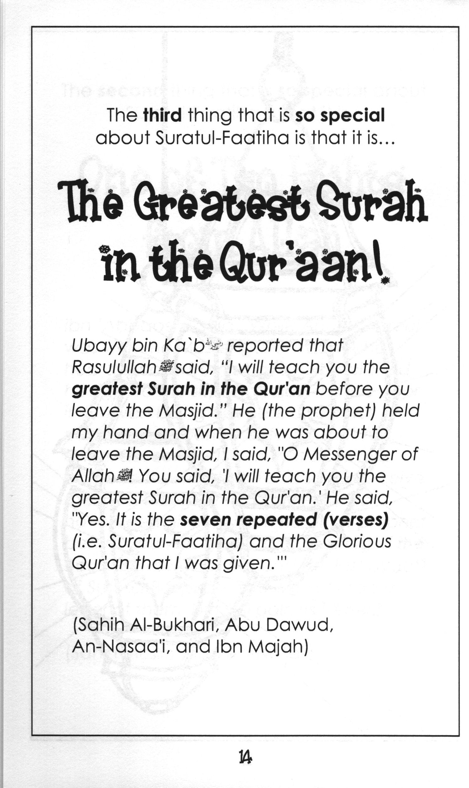 Mini Tafseer Book Suratul Maa'oon (Surah 107)