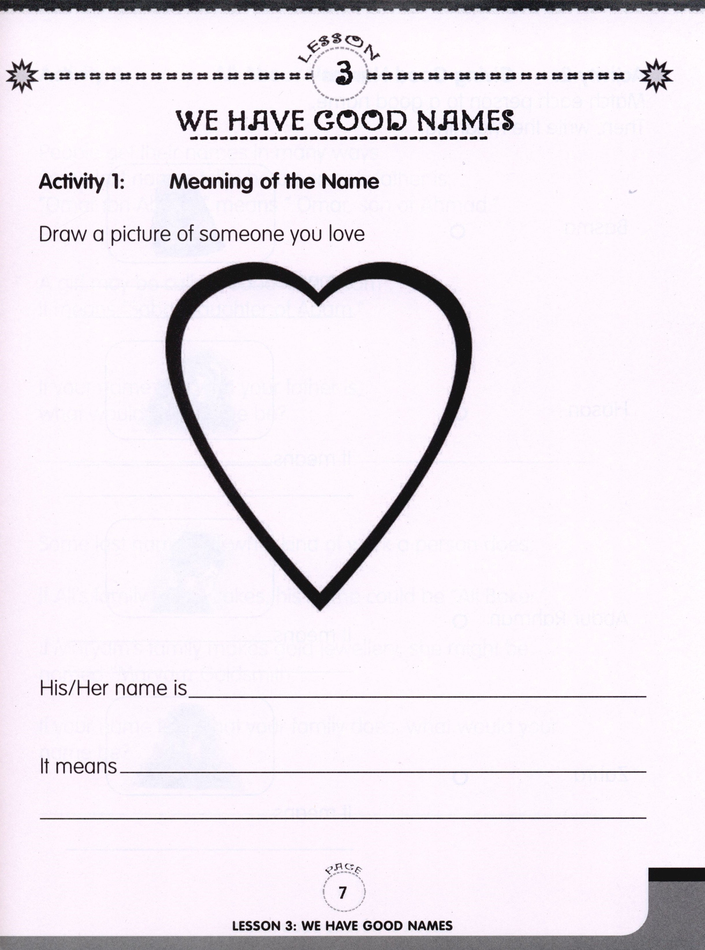 We Are Muslims Workbook Grade 1