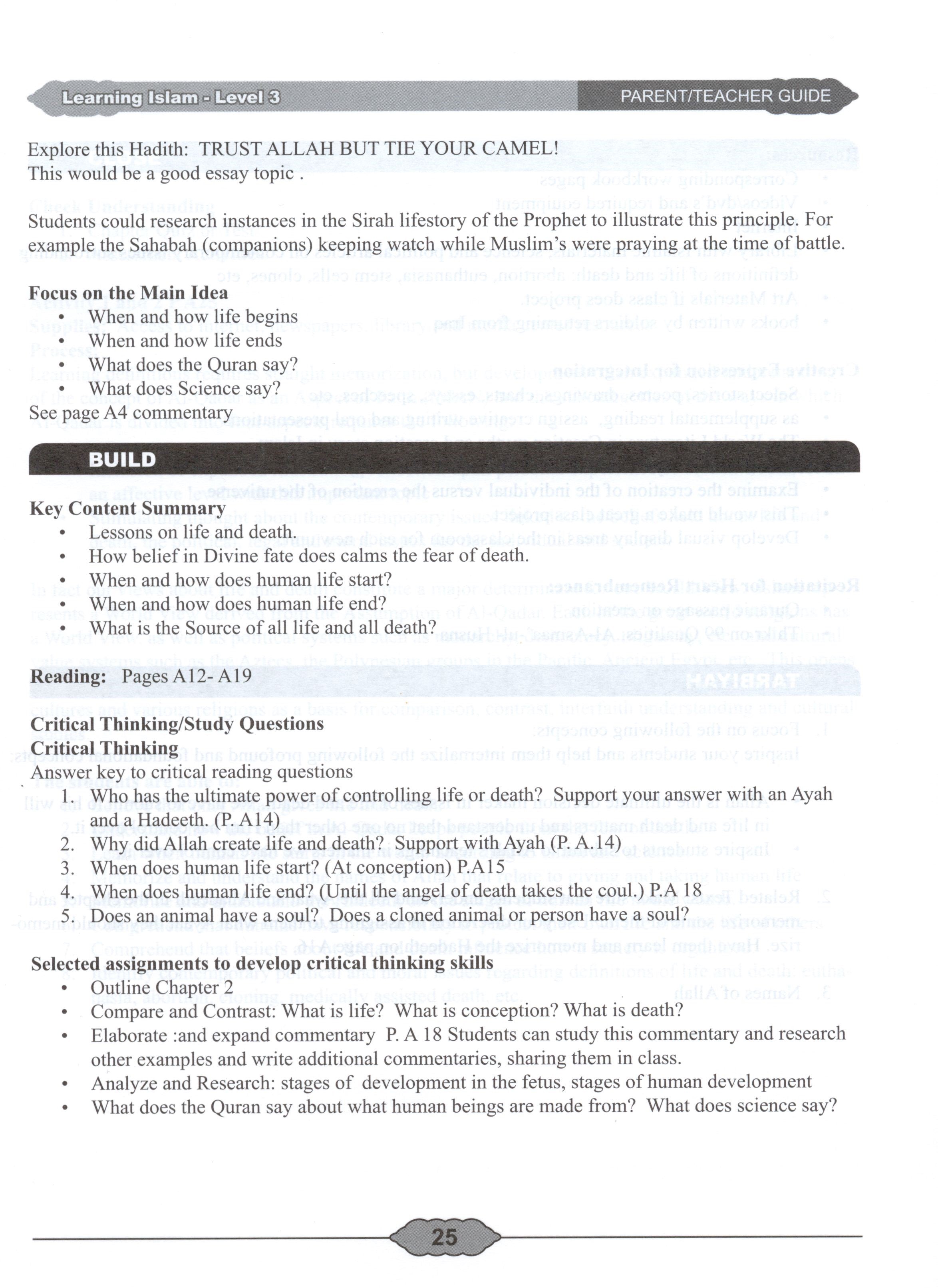 Learning Islam Teacher Book Level 3 (8th Grade)