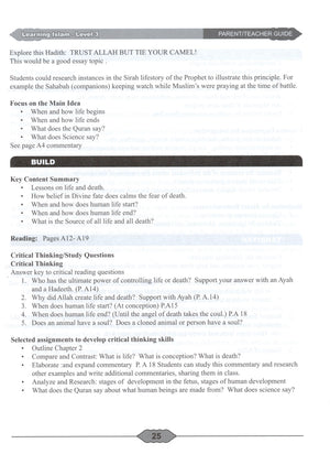 Learning Islam Teacher Book Level 3 (8th Grade)