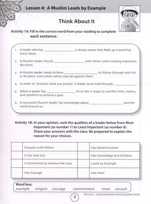 We Are Muslims Workbook Grade 6