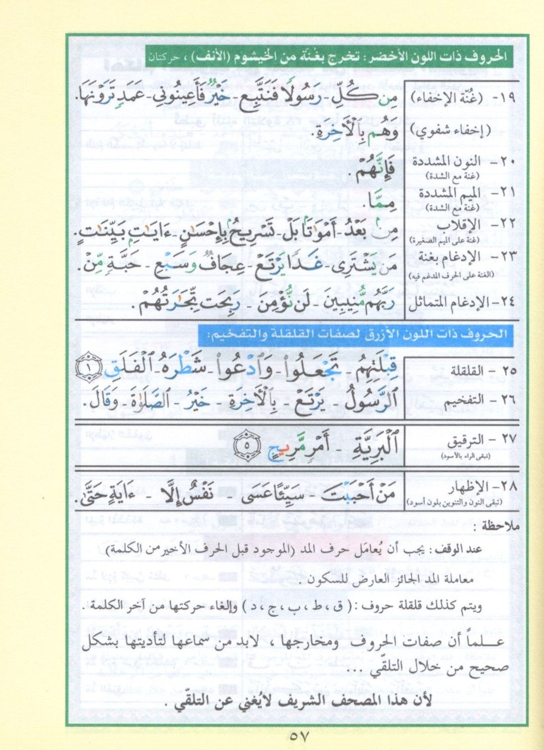 Color Coded Tajweed Qur'an With Zipper 3.5x5