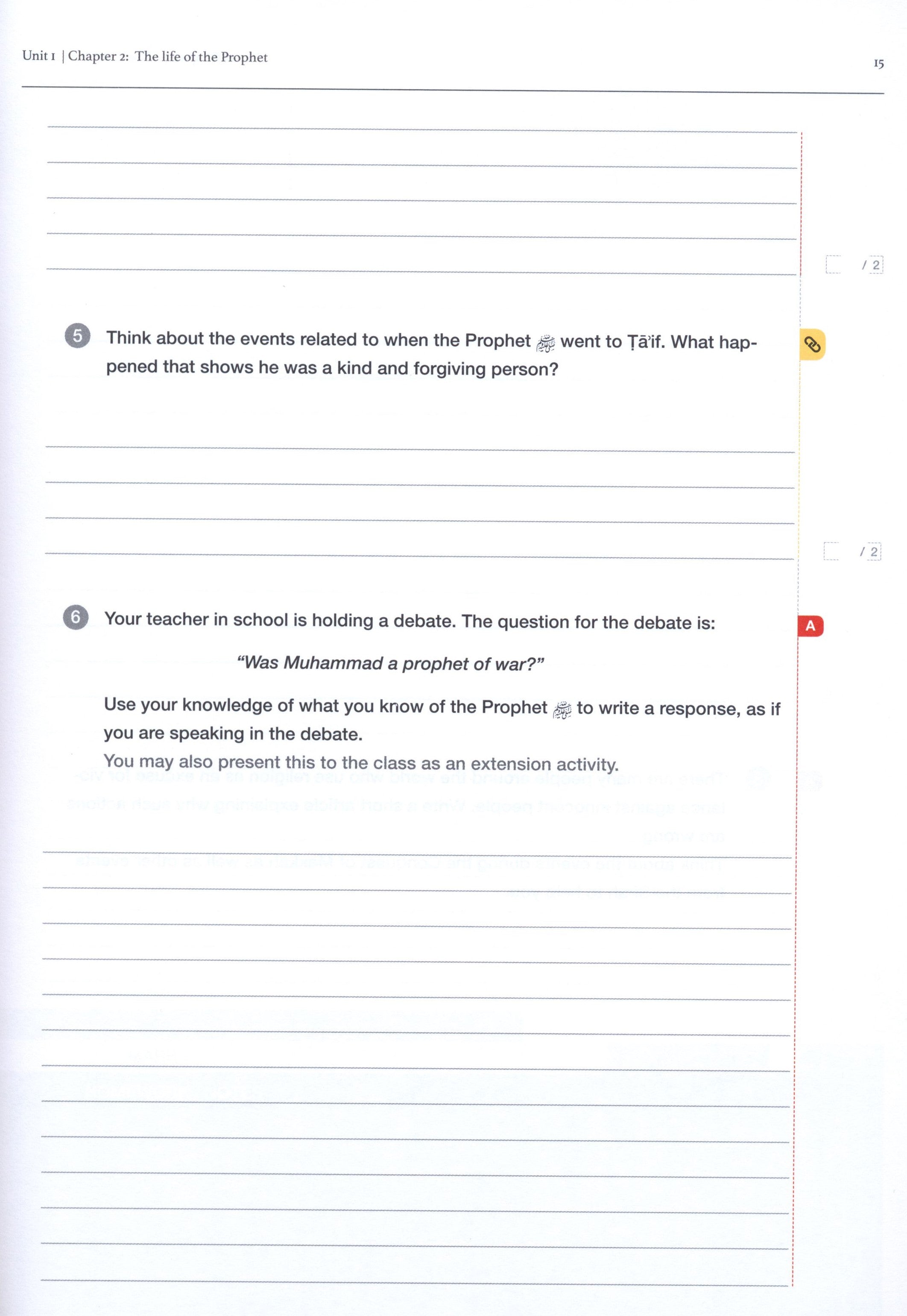 Safar Islamic Studies Workbook 7