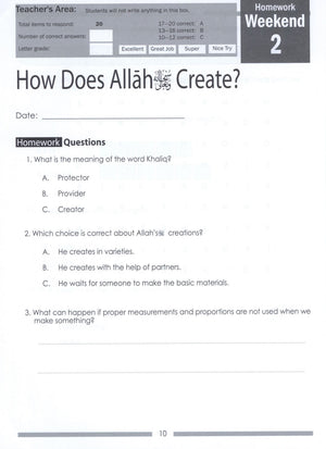 Weekend Learning Islamic Studies Workbook Level 2
