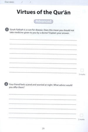 Safar Islamic Studies Workbook 6