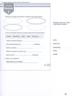Weekend Learning Islamic Studies Teacher Manual Level 2