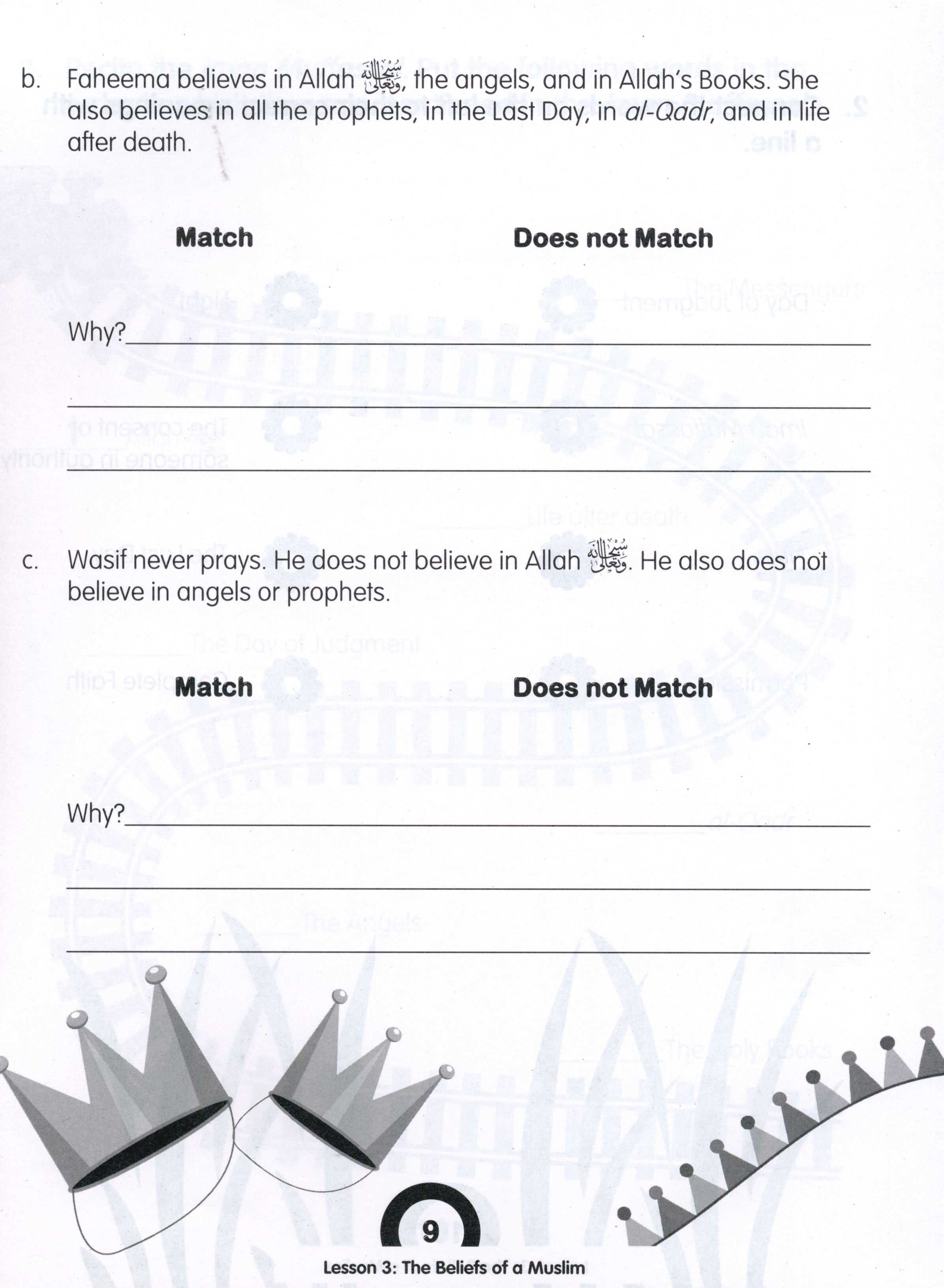 We Are Muslims Workbook Grade 2