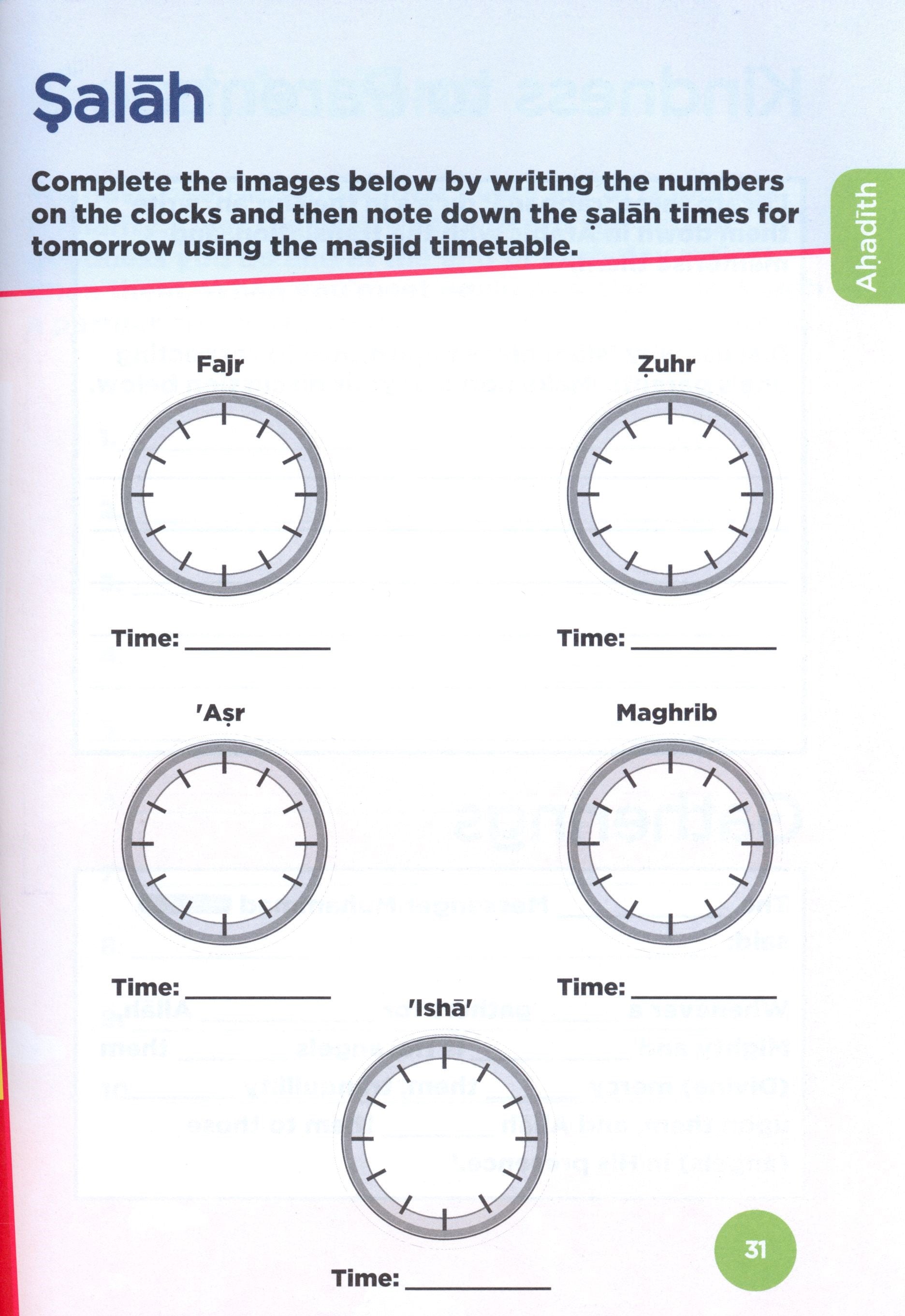 An Nasihah Islamic Curriculum Workbook 6 (Boys)