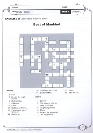 Learning Islam Workbook Level 2 (7th Grade)