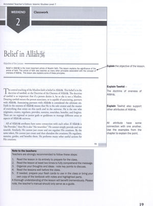 Weekend Learning Islamic Studies Teacher Manual Level 7
