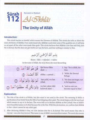 Weekend Learning Juz' Amma (Part 30) for School Students with Transliteration (Green)