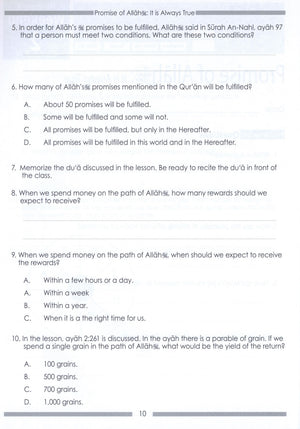 Weekend Learning Islamic Studies Workbook Level 6