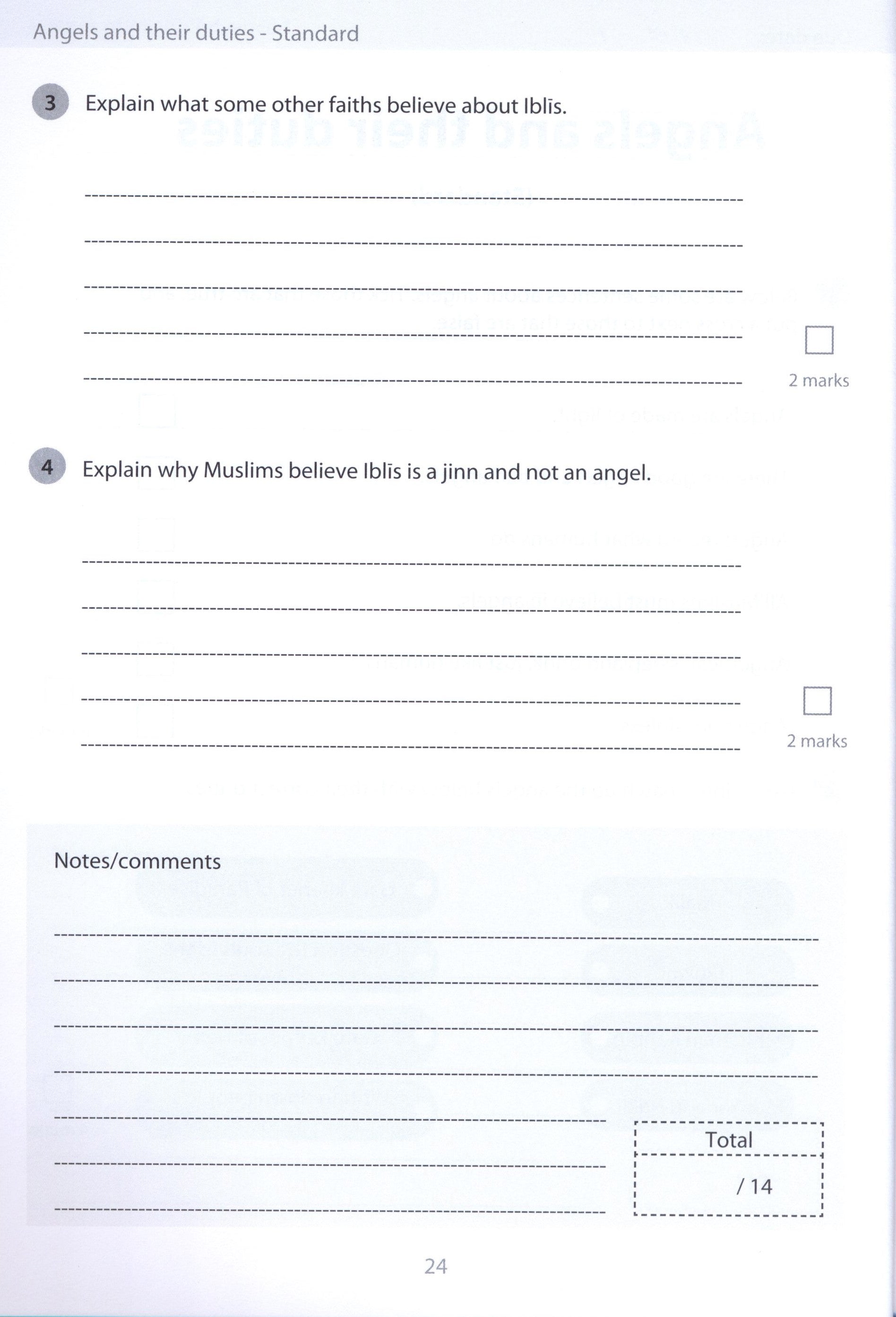 Safar Islamic Studies Workbook 4