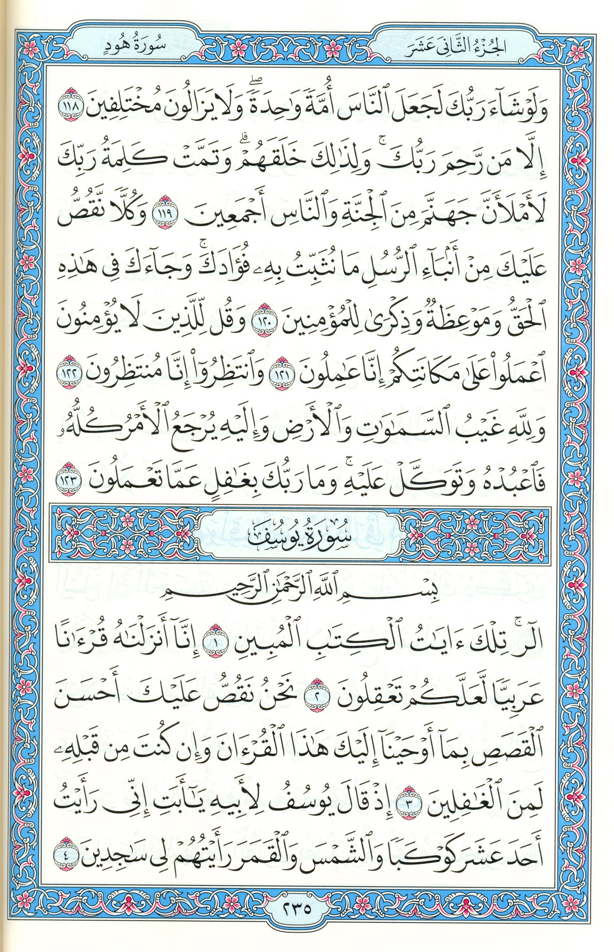 Mushaf Madinah - Al Quran Al-kareem(Large Size) From King Fahad Printing Complex