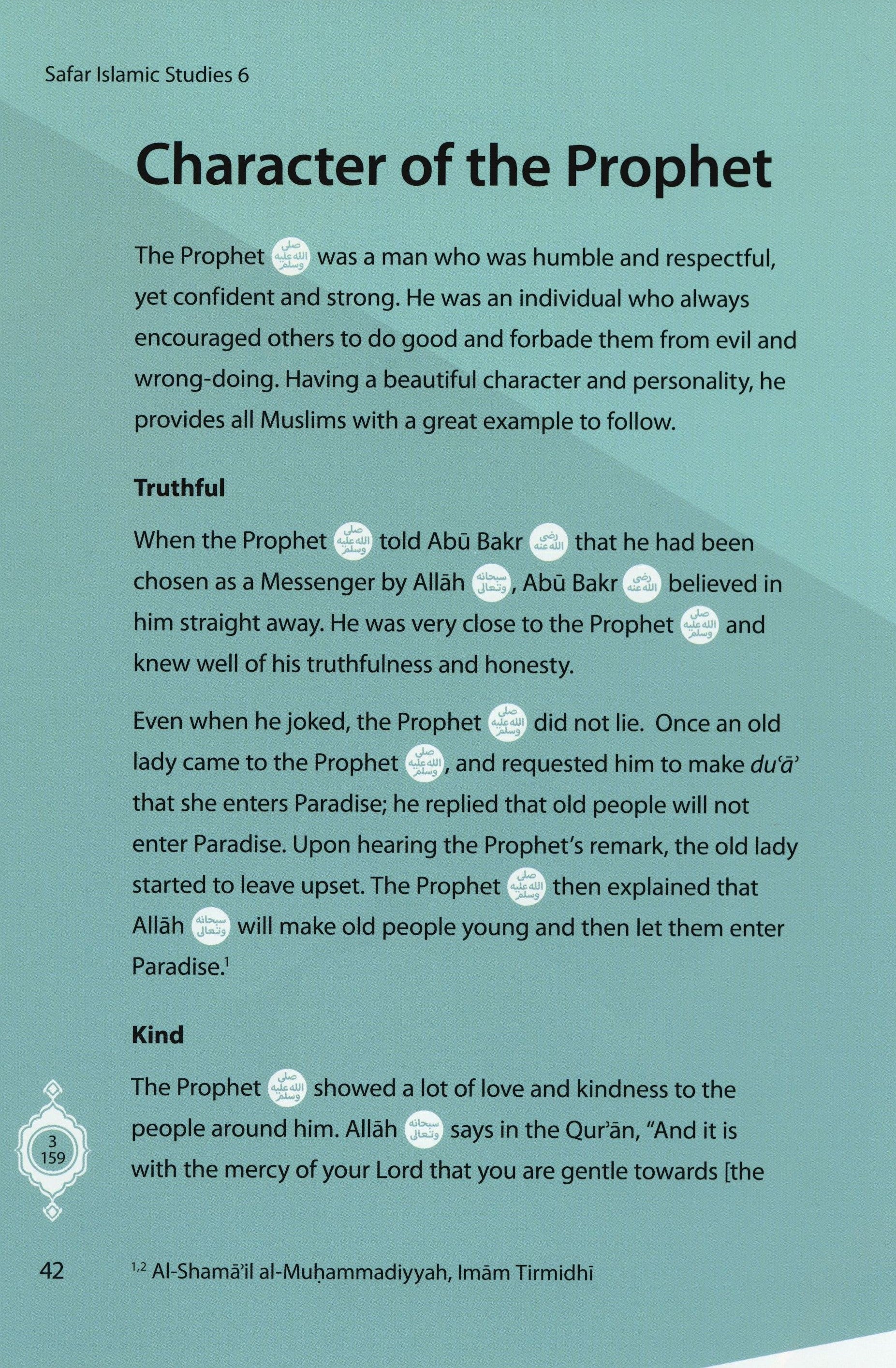 Safar Islamic Studies Textbook 6