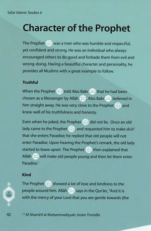 Safar Islamic Studies Textbook 6